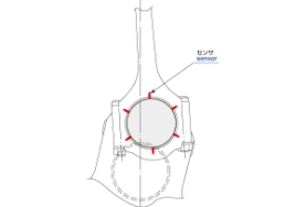 Measurement of a gap from connecting rod bearing