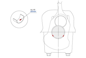 Measurement of a gap from crankshaft ②