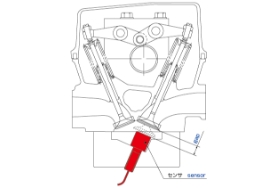 Measurement of valve lift ①