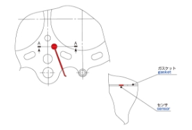 ガスケット部変位計測１
