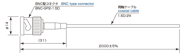 Output cable OC-202BN-010